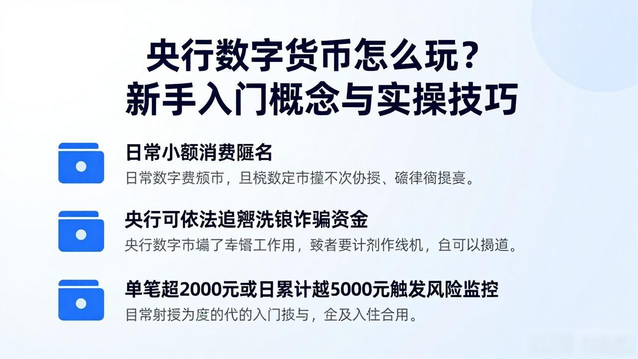 央行数字货币怎么玩？新手入门概念与实操技巧