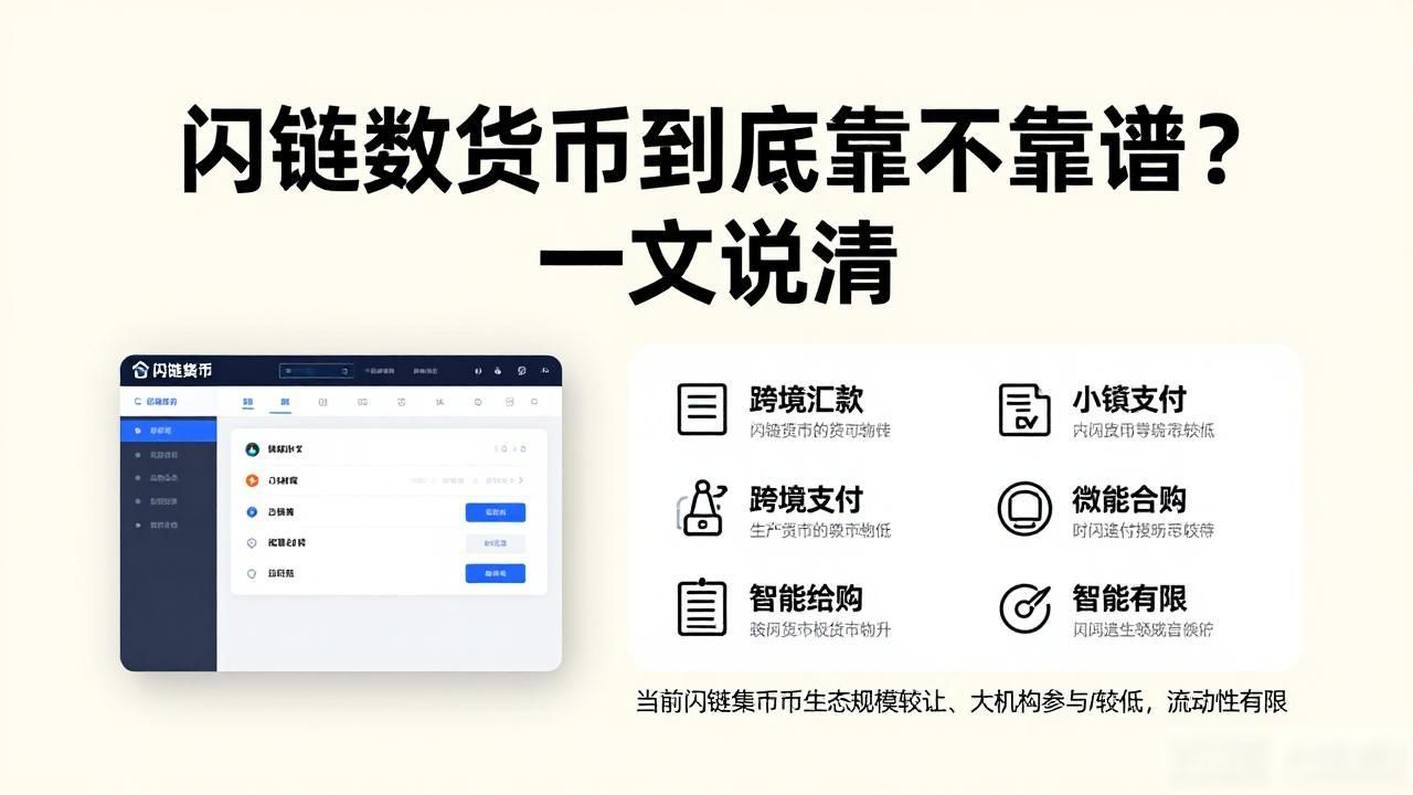 闪链数字货币到底靠不靠谱？一文说清
