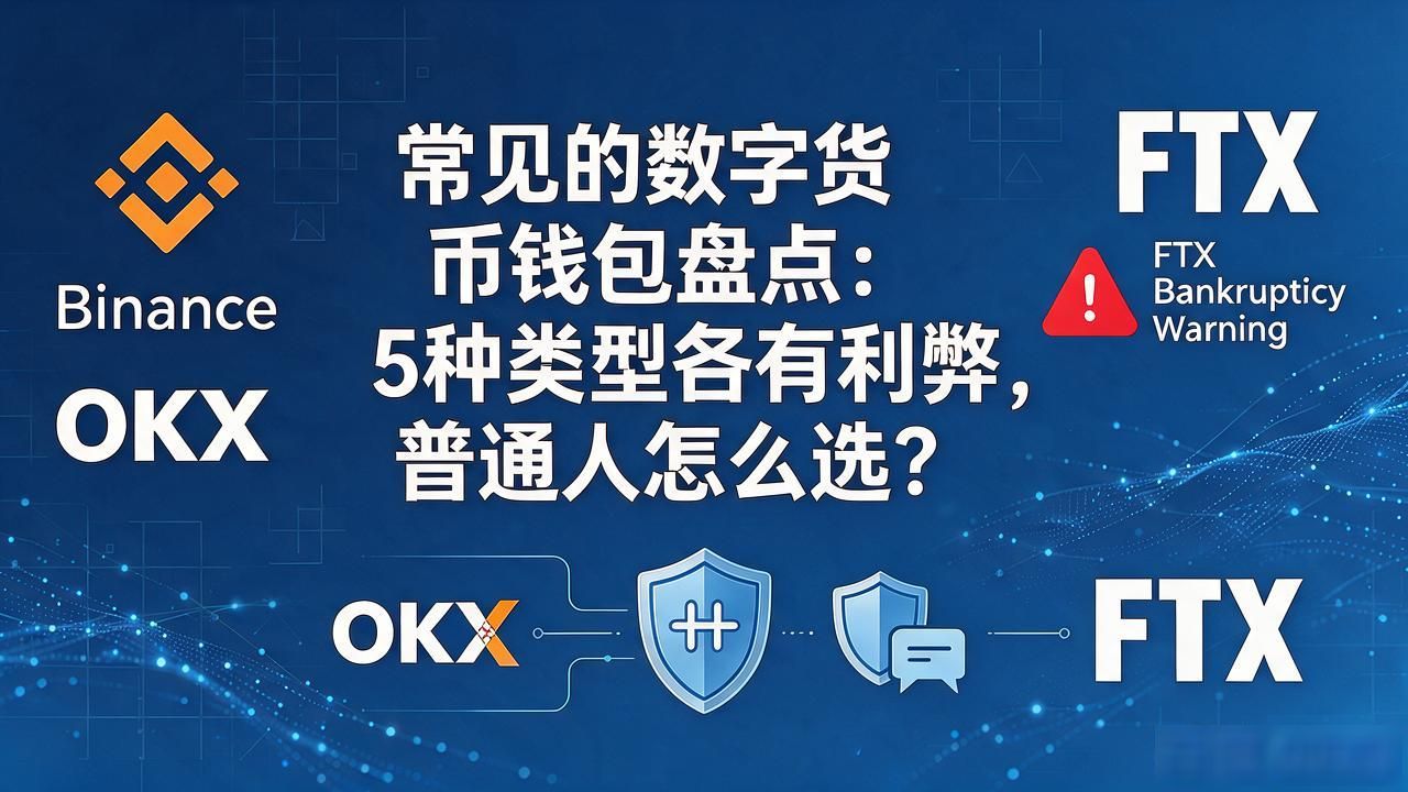 常见的数字货币钱包盘点：5种类型各有利弊，普通人怎么选
