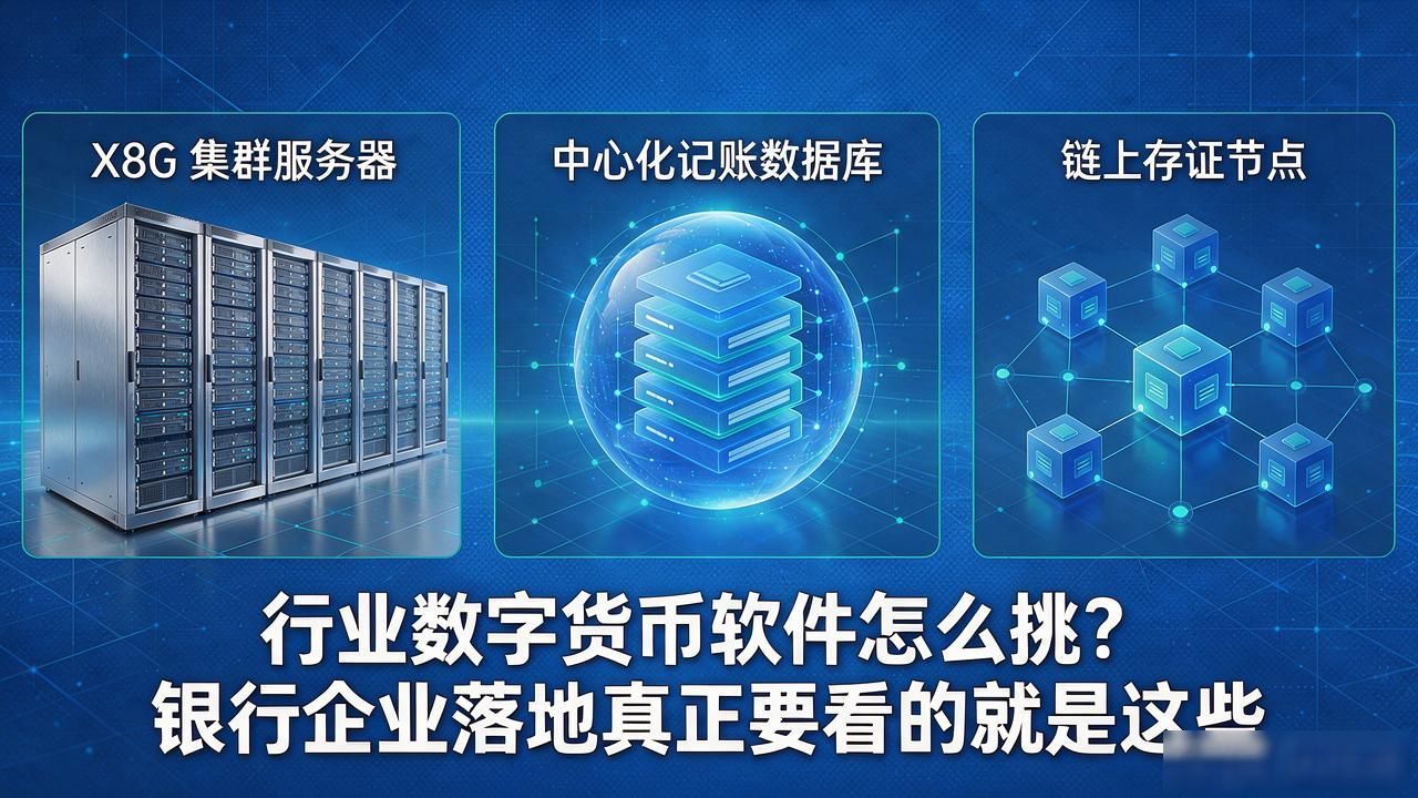行业数字货币软件怎么挑？银行企业落地真正要看的就是这些