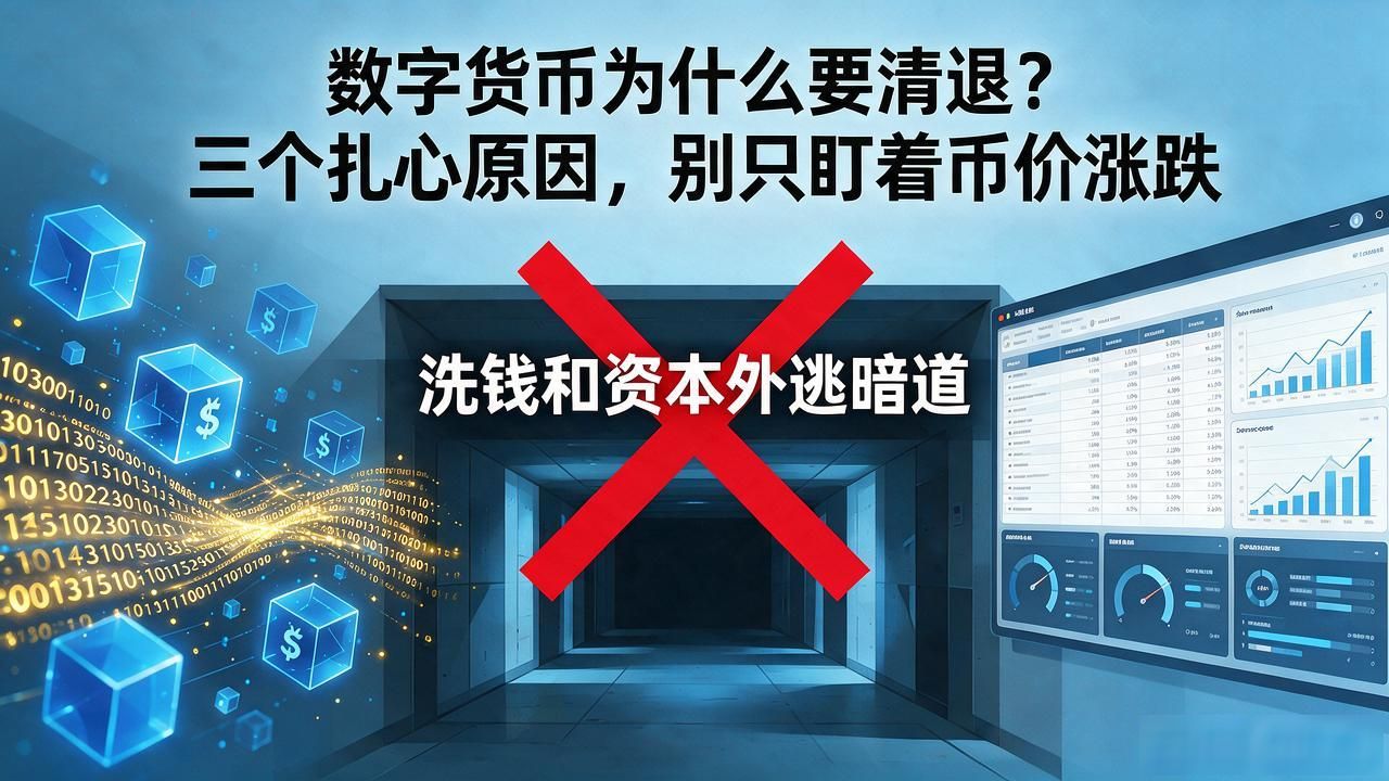 数字货币为什么要清退？三个扎心原因，别只盯着币价涨跌