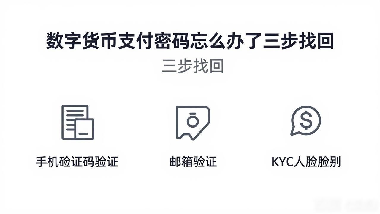 数字货币支付密码忘了怎么办？三步找回